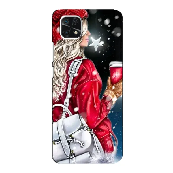 Чехол с рисунком «Зима пришла» для Samsung Galaxy A22 5G Чехол с рисунком «Зима пришла» для Samsung Galaxy A22 5G