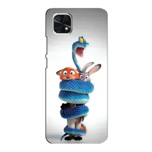 Силиконовый чехол с принтом Зоотрополіс для Samsung Galaxy A22 5G (Змея Зоо)