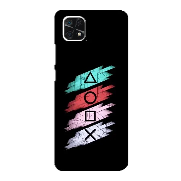 Чехол с рисунком «Значки Sony» для Samsung Galaxy A22 5G Чехол с рисунком «Значки Sony» для Samsung Galaxy A22 5G
