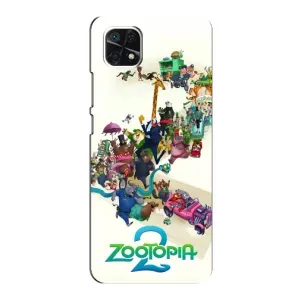Силиконовый чехол с принтом Зоотрополіс для Samsung Galaxy A22 5G (Зоотрополис логотип)