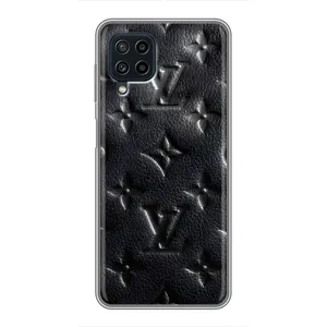 Текстурный Чехол Louis Vuitton для Самсунг Галакси А22 (Черный ЛВ)