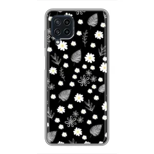Чехлы с тематикой "ЦВЕТЫ" на Samsung Galaxy A22 (цветение на чорном)