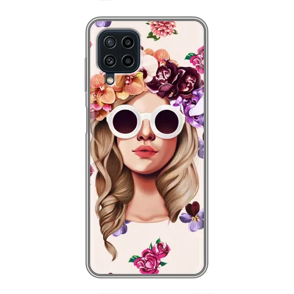 Чехол с рисунком «Девушка в очках» для Samsung Galaxy A22 Чехол с рисунком «Девушка в очках» для Samsung Galaxy A22