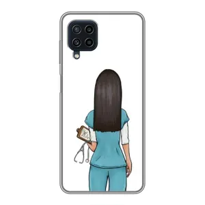 Силиконовый бампер (Работники) на Samsung Galaxy A22 (Доктор)