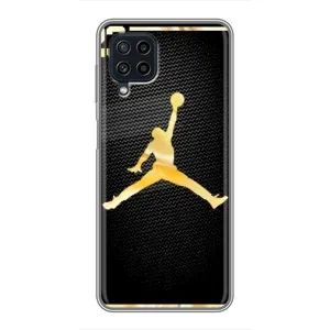 Силиконовый Чехол Nike Air Jordan на Самсунг Галакси А22 (Джордан 23)