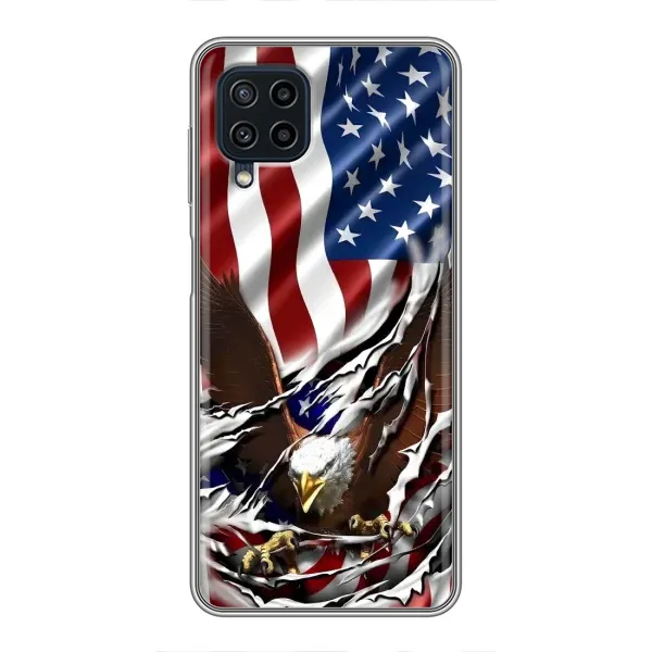 Чехол с рисунком «Флаг USA» для Samsung Galaxy A22 Чехол с рисунком «Флаг USA» для Samsung Galaxy A22