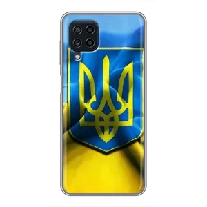 Чехол с картинкой (Патриотический ГЕРБ) на Samsung Galaxy A22 (Герб и Флаг Украины)