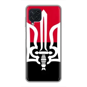 Чехлы УПА (Красно-Чёрный) на Samsung Galaxy A22 (Герб Украины)
