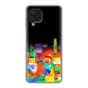Чохли для Samsung Galaxy A22 (Персонажі МайнКрафт) (Герой Майнкрафт)