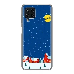 Силіконовий бампер на різдво для Samsung Galaxy A22 (Місто в снігу)