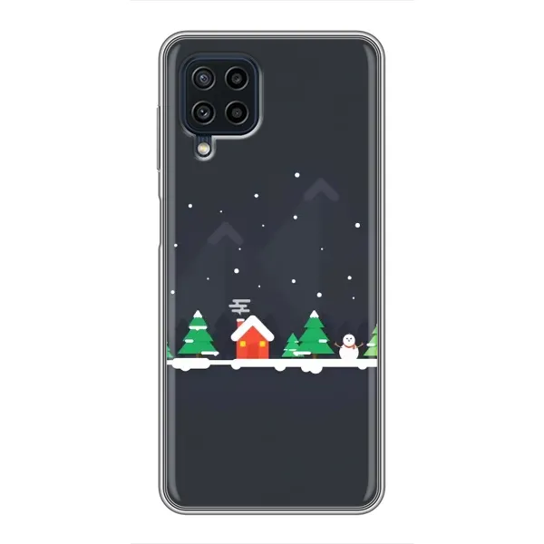 Чехол с рисунком «Город зимний» для Samsung Galaxy A22 Чехол с рисунком «Город зимний» для Samsung Galaxy A22
