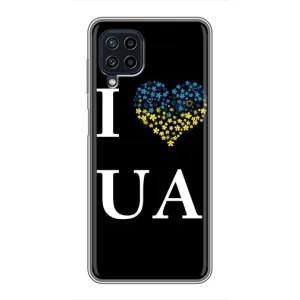 Силиконовый Чехол на Samsung Galaxy A22 (Я-Украина) (I Love UA)