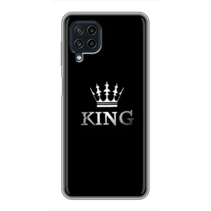 Чохол (Корона на чорному фоні) для Самсунг Галаксі А22 (KING)