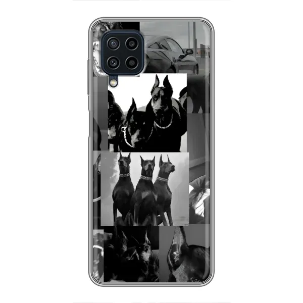 Чехол с рисунком «Коллаж Доберман» для Samsung Galaxy A22 Чехол с рисунком «Коллаж Доберман» для Samsung Galaxy A22