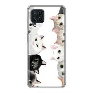 Силіконовий чохол з котиком для Samsung Galaxy A22 (Коти)