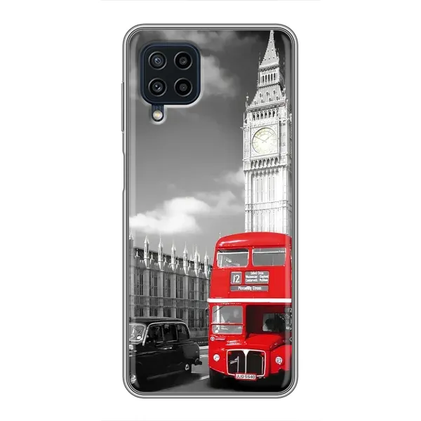 Чехол с рисунком «Красный автобус» для Samsung Galaxy A22 Чехол с рисунком «Красный автобус» для Samsung Galaxy A22