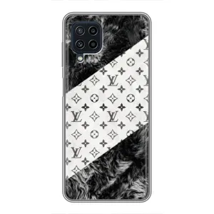 Чехол Стиль Louis Vuitton на Samsung Galaxy A22 (LV на белом)