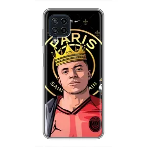 Чехол (TPU) с Футболистом на Samsung Galaxy A22 (Mbappe King)