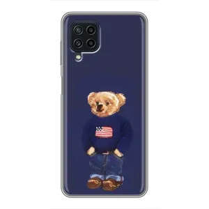 Чехлы Мишка Тедди для Самсунг Галакси А22 (Мишка USA)