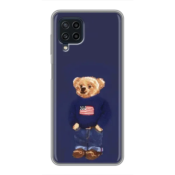 Чехол с рисунком «Мишка USA» для Samsung Galaxy A22 Чехол с рисунком «Мишка USA» для Samsung Galaxy A22