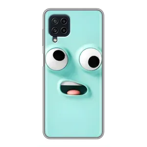 Силиконовые Чехлы (смешные стикеры) для Samsung Galaxy A22 (Забавное мятное лицо)