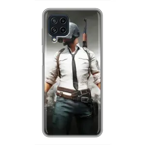Чохол з картинкою "Герой Pubg" на Samsung Galaxy A22 (Пабг)