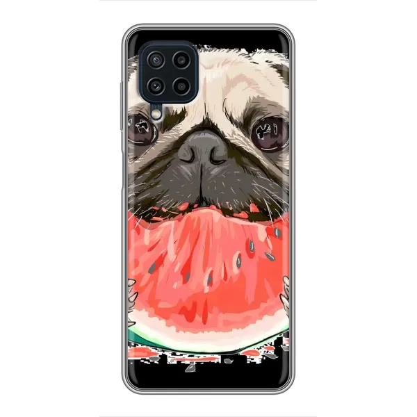 Чехол с рисунком «Смешной Мопс» для Samsung Galaxy A22 Чехол с рисунком «Смешной Мопс» для Samsung Galaxy A22