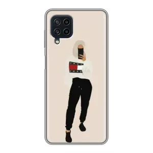 Силіконовый Чохол на Samsung Galaxy A22 з картинкой Модных девушек (Стильна)