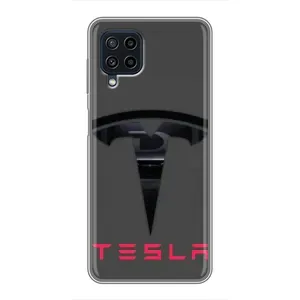 Чехол с рисунком «Logo TESLA» для Samsung Galaxy A22