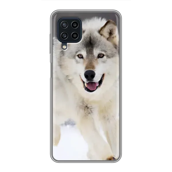 Чехол с рисунком «Волк на снегу» для Samsung Galaxy A22 Чехол с рисунком «Волк на снегу» для Samsung Galaxy A22