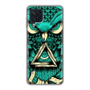 Чохли з принтом СОВИ для Samsung Galaxy A22 (Зелена сова)