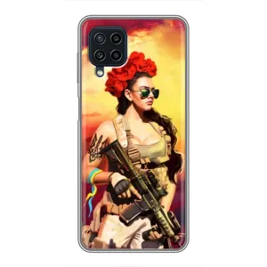 ЗСУ Чехлы (TPU) для Samsung Galaxy A22 (Женщина солдат)
