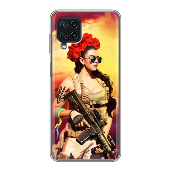 Чехол с рисунком «Женщина солдат» для Samsung Galaxy A22 Чехол с рисунком «Женщина солдат» для Samsung Galaxy A22