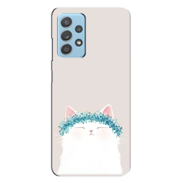Чехол с рисунком «Белый котик» для Samsung Galaxy A23 Чехол с рисунком «Белый котик» для Samsung Galaxy A23