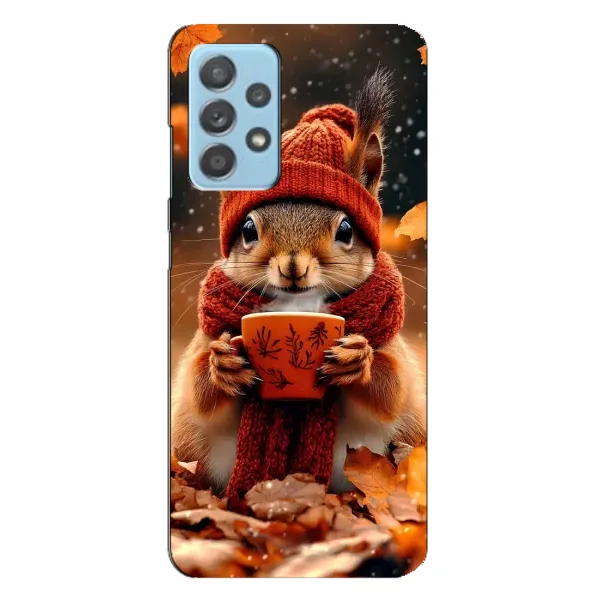 Чехол с рисунком «Белка с кофе» для Samsung Galaxy A23 Чехол с рисунком «Белка с кофе» для Samsung Galaxy A23