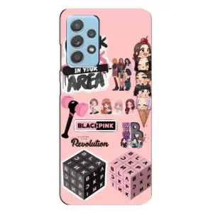 Чехлы с картинкой для Samsung Galaxy A23 (BLACK PINK коллаж)