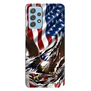 Чехол Флаг USA для Samsung Galaxy A23 (Флаг USA)