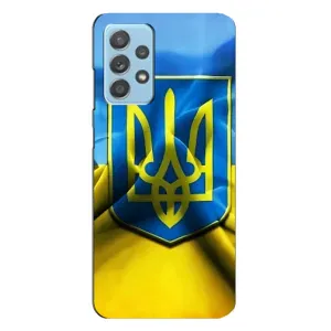 Чехол с картинкой (Патриотический ГЕРБ) на Samsung Galaxy A23 (Герб и Флаг Украины)