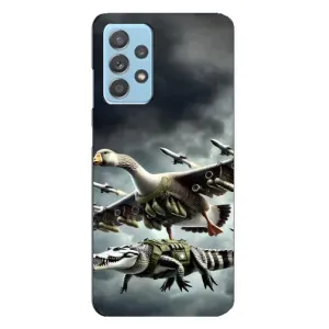 Чехол с мемами тралалело тралала для Samsung Galaxy A23 (Гусини и крокодило)