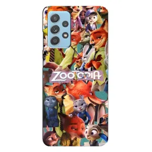 Силиконовый чехол с принтом Зоотрополіс для Samsung Galaxy A23 (Коллаж героев)