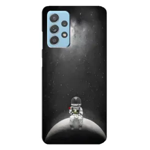 Силіконовый Чохол з принтом "Космонавти" на Samsung Galaxy A23 (Космонавт романтик)