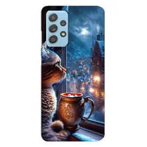 Чехлы на Новый Год Samsung Galaxy A23 (Кот новогодний)