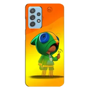 Чехол Бравл Старс для Samsung Galaxy A23 (LEON в кофте)