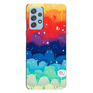 Силиконовый чехол с котиком для Samsung Galaxy A23 (Mew)