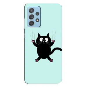 Силиконовый чехол с котиком для Samsung Galaxy A23 (Падающий кот)