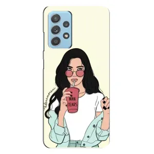 Силіконовый Чохол на Samsung Galaxy A23 з картинкой Модных девушек (З напоєм)