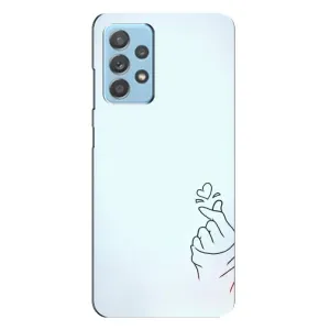 Чохол (Знак сердечка) для Samsung Galaxy A23 (Сердечко на блакитному)