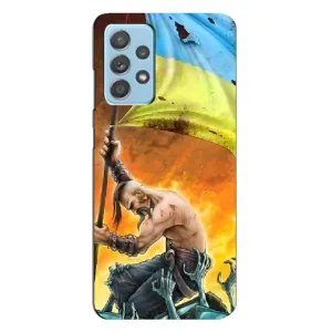 Чехол с картинкой (Патриотический КОЗАК) на Samsung Galaxy A23 (Сильный Козак)
