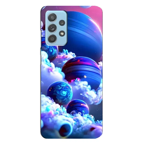 Чехол с рисунком «Синие планеты» для Samsung Galaxy A23