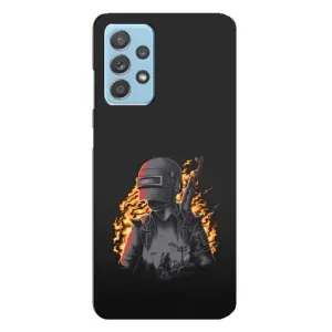 Чохол з картинкою "Герой Pubg" на Samsung Galaxy A23 (В полум'ї)